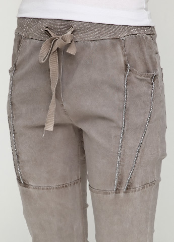 Темно-бежевые кэжуал демисезонные брюки New Collection