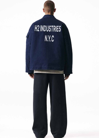 Синя демісезонна куртка H&M