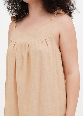 Бежева кежуал сукня а-силует Vicolo однотонна