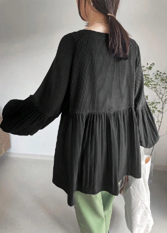 Чёрная блуза SHEIN