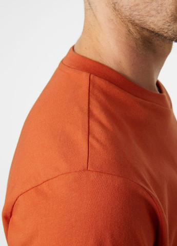 Помаранчева футболка 53285-179 Helly Hansen T-Shirt in Morbido Cotone HH Box