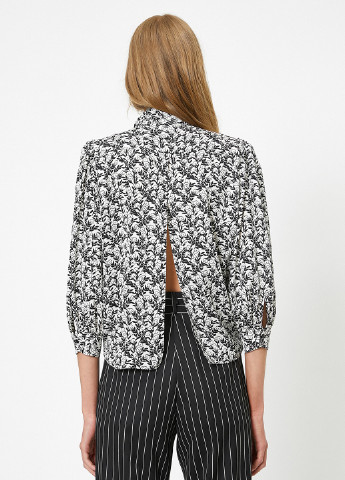 Чёрно-белую блуза KOTON