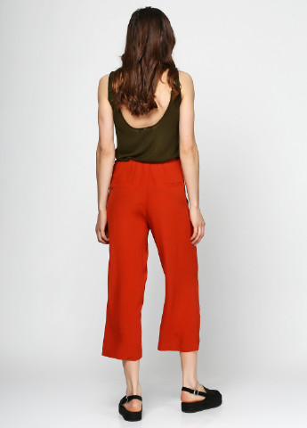 Кирпичные кэжуал летние прямые брюки Zara