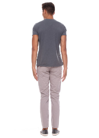 Светло-серые кэжуал демисезонные прямые брюки Antony Morato