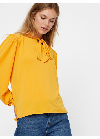 Желтая демисезонная блуза Vero Moda