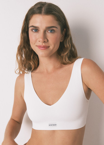 Молочный топ бюстгальтер Women'secret без косточек полиамид