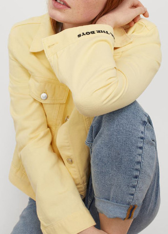 Світло-жовта демісезонна куртка H&M