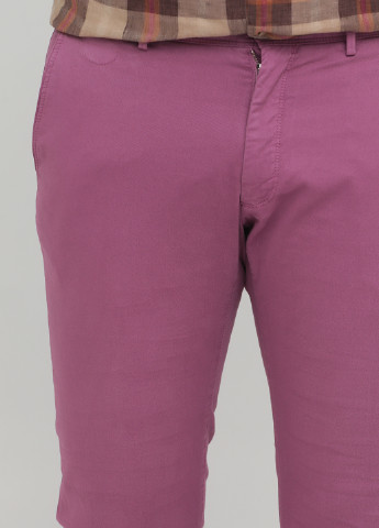 Розово-лиловые кэжуал демисезонные зауженные брюки Massimo Dutti