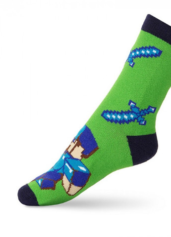 Шкарпетки VT Socks 312718 малюнки кислотно-зелені повсякденні