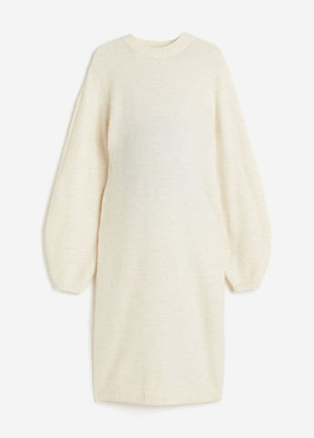 Кремова кежуал сукня для вагітних сукня светр H&M однотонна