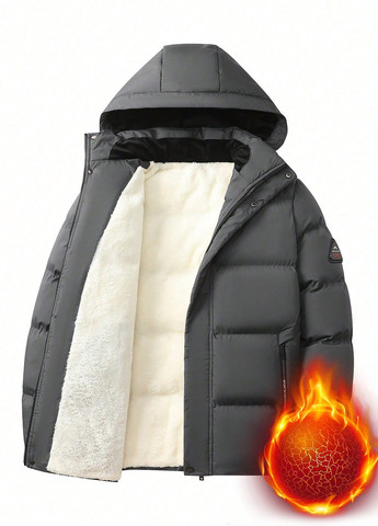 Сіра демісезонна куртка SHEIN