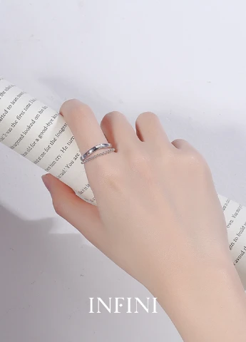 Кольцо серебряное Infini с бусинами (246597080)
