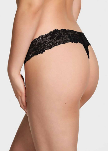 Чорний демісезонний комплект (топ, трусики) Victoria's Secret