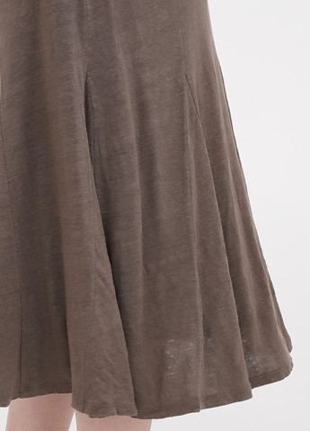 Серо-коричневая кэжуал меланж юбка Garnet Hill годе