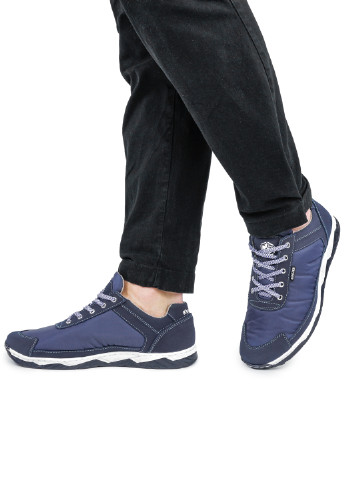 Синій Осінні кросівки чоловічі демісезонні сині з текстилю 1356011063 Kindzer