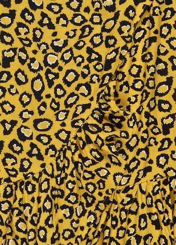 Желтая кэжуал леопардовая юбка Soyaconcept