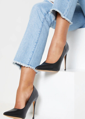 PrettyLittleThing Туфлі туфлі-човники чорний з штучна шкіра, — демісезон (293824489)