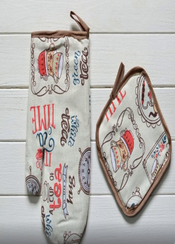 Кухонний набір фартух рукавичка прихватка рушник tea (68592012) Francesco Marconi (205106761)