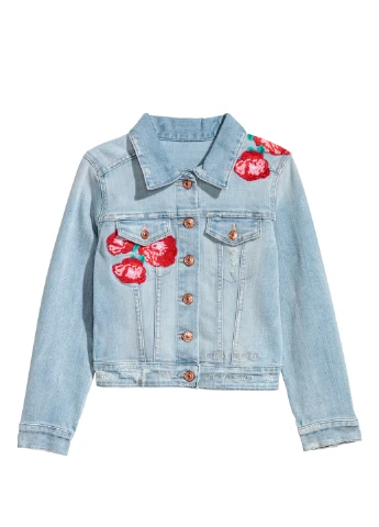 Блакитна демісезонна куртка H&M