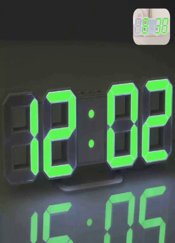 Электронные настольные настенные LED 3D часы будильник (087945644) Зеленая подсветка Francesco Marconi (204146783)