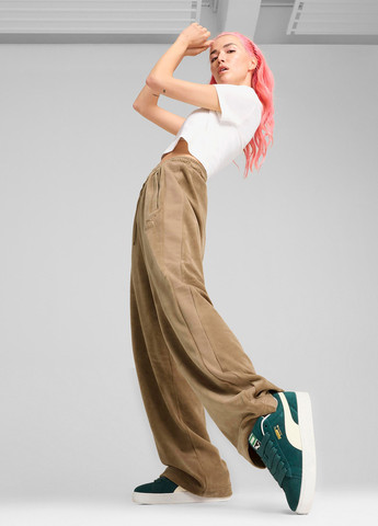 Темно-зеленые всесезонные кроссовки Puma SUEDE XL