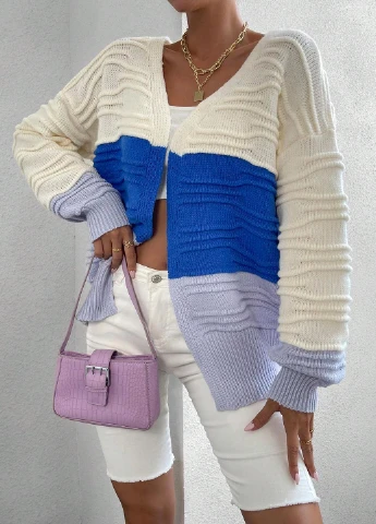 Разноцветный демисезонный кардиган SHEIN