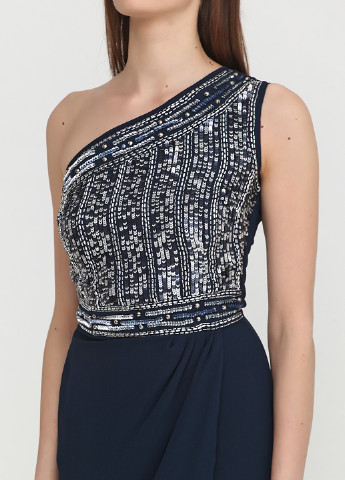 Темно-синя вечірня сукня Lace & Beads