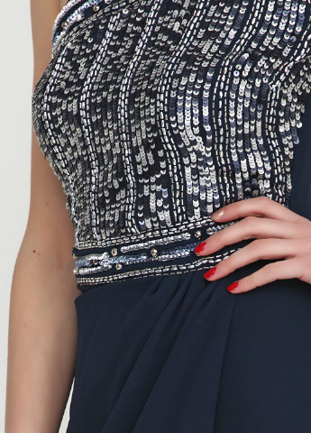 Темно-синее вечернее платье Lace & Beads