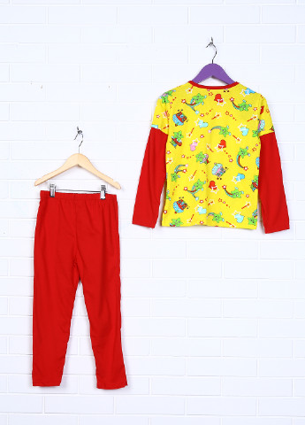 Красная всесезон пижама (лонгслив, брюки) Shik