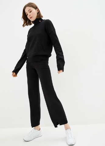 Костюм (свитер, брюки) Sewel однотонный чёрный кэжуал