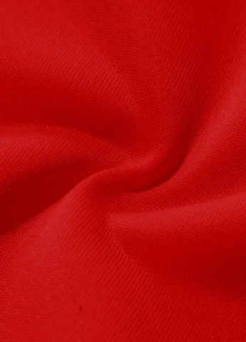 SHEIN свитшот новогодний красный кэжуал полиэстер, трикотаж с начесом