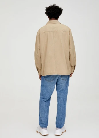 Бежева демісезонна куртка Pull & Bear