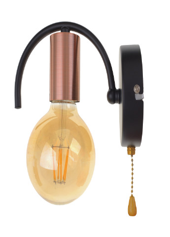 Бра черно-золотистого цвета без плафона BL-997W/1 E27 BK+AC Brille (242444979)