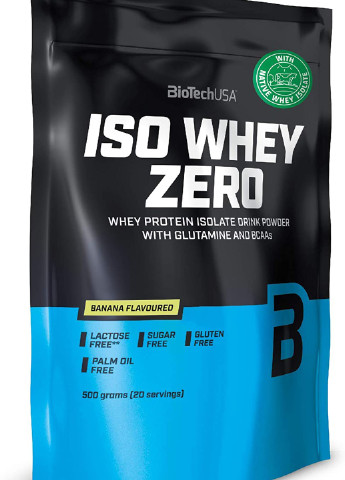 Протеїн Iso Whey Zero 500 g (Banana) Biotech (254953068)