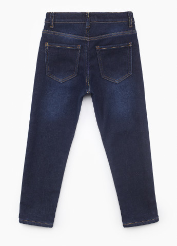 Темно-синие зимние зауженные джинсы Asl