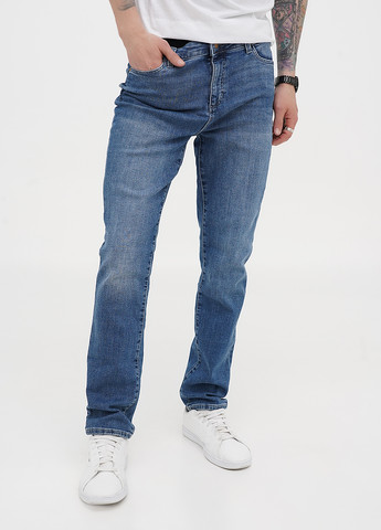 Синие демисезонные слим джинсы C&A