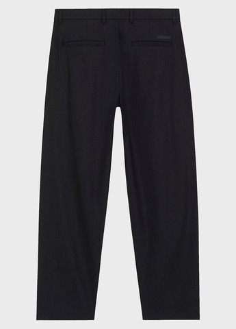 Черные классические, кэжуал демисезонные прямые брюки Calvin Klein