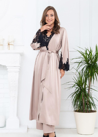 Халат жіночий L айворі S03186 Effetto (254797275)