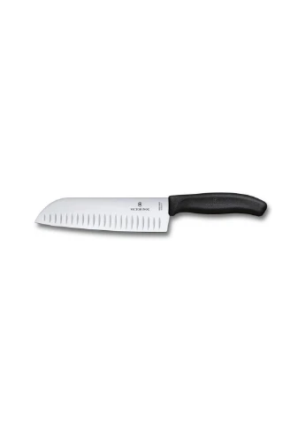 Кухонний ніж SwissClassic Santoku 17 см Black (6.8523.17B) Victorinox (254083339)
