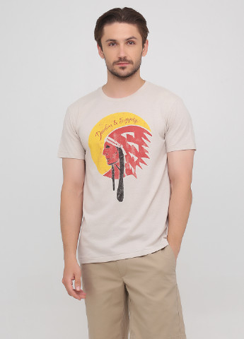 Светло-бежевая футболка Ralph Lauren