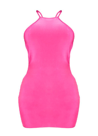 Рожева коктейльна сукня з відкритою спиною PrettyLittleThing однотонна