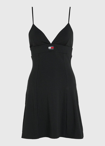 Черное кэжуал платье Tommy Hilfiger однотонное