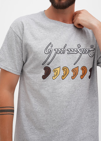 Светло-серая футболка Hanes