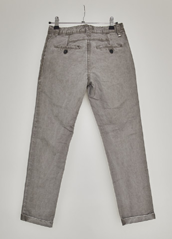 Серые демисезонные зауженные джинсы Antony Morato