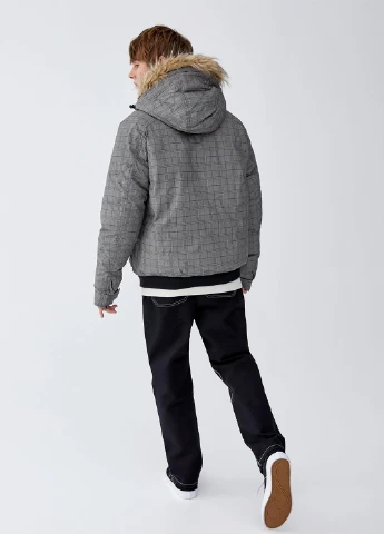 Сіра зимня куртка Pull & Bear