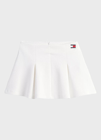 Молочная кэжуал однотонная юбка Tommy Jeans клешированная