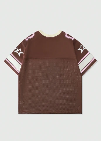 Коричневая футболка SHEIN