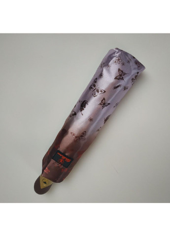 Коричнева парасолька напівавтоматична жіноча 102 см S&L (195705257)