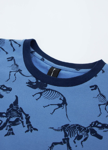 Голубая всесезон пижама футболка + брюки DeFacto
