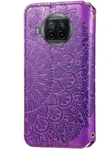 Шкіряний чохол книжка Mandala (PU) для Xiaomi Mi 10T Lite / Redmi Note 9 Pro 5G Фіолетовий (is_00000041397_6) Getman (237831204)